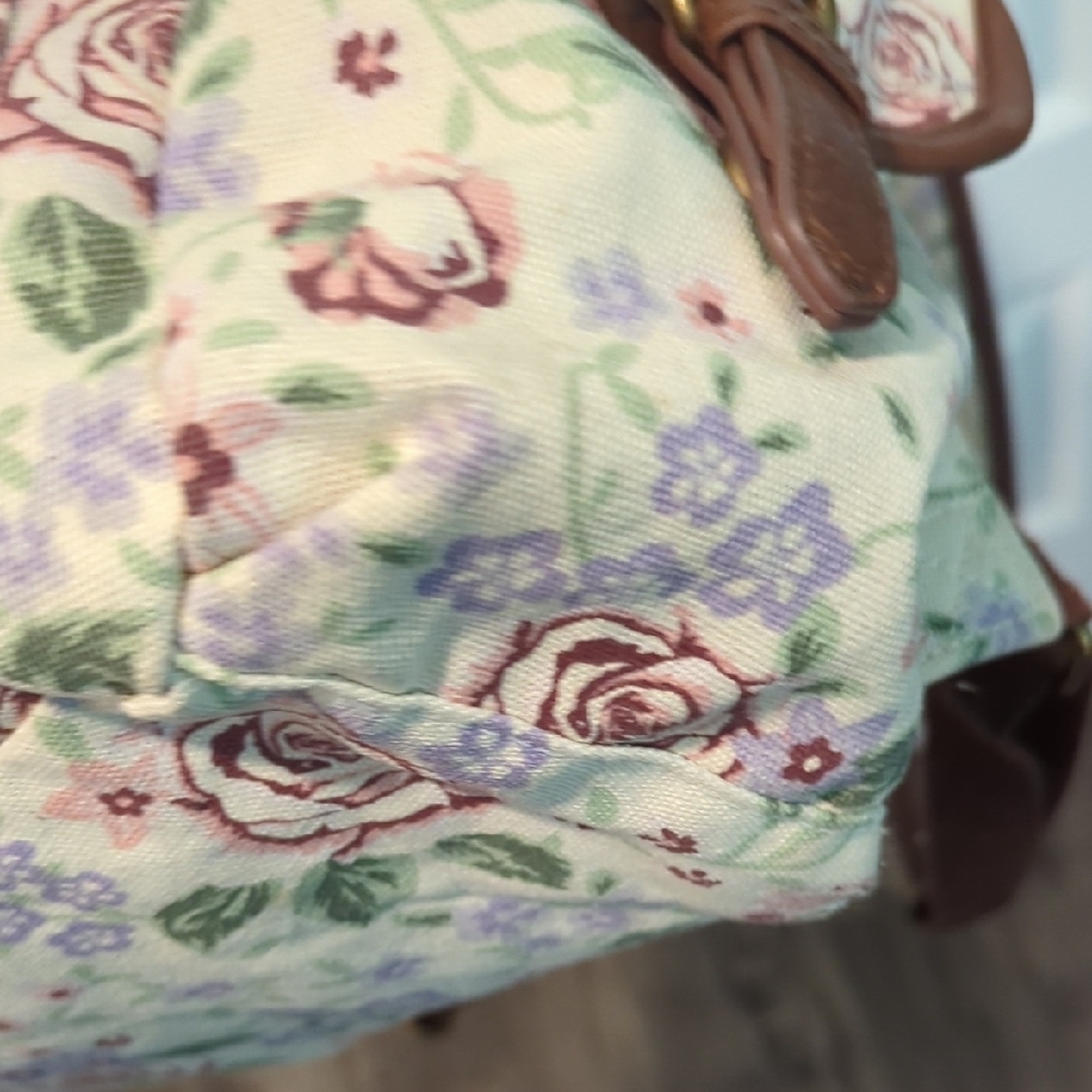 Mossimo Supply Co Cream and Brown Floral Backpack NWOT - Picture 10 of 17